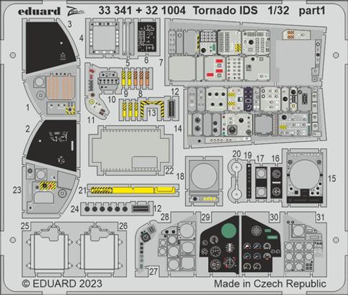EDU321004 1/32 Eduard Tornado IDS interior for Italeri 321004 MMD Squadron