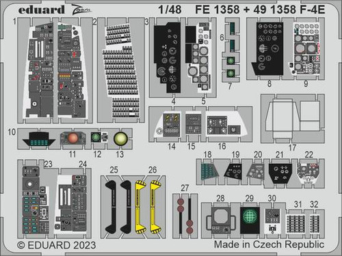 EDU491358 1/48 Eduard F-4E for Meng 491358 MMD Squadron