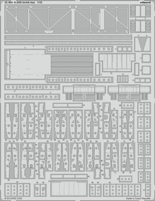 EDU32484 1/32 Eduard A-20G bomb bay for HKM 32484 MMD Squadron