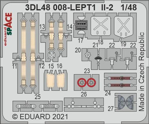 EDU3DL48008 1/48 Eduard Il-2 Space for Zvezda 3DL48008 MMD Squadron