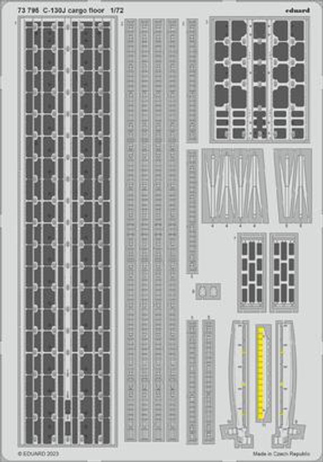 EDU73795 1/72 Eduard C-130J cargo floor for Zvezda 73795 MMD Squadron