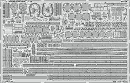 EDU53294 1/350 Eduard USS Missouri BB-63 Part 3 for Hobby Boss 53294 MMD Squadron