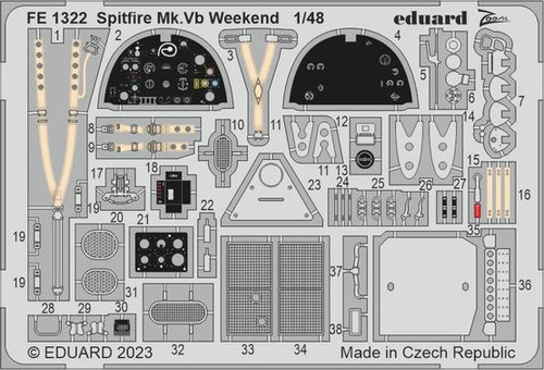 EDUFE1322 1/48 Eduard Spitfire Mk.Vb Weekend for Eduard FE1322 MMD Squadron