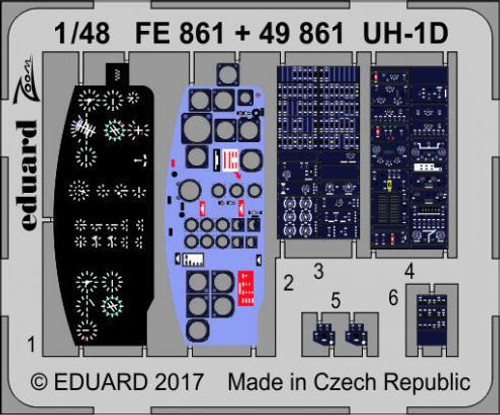 EDUFE861 1/48 Eduard UH-1D for Kittyhawk FE861 MMD Squadron