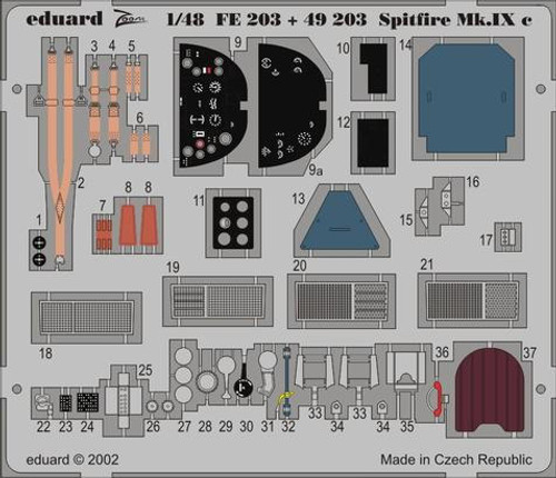 EDUFE203 1/48 Eduard Spitfire Mk.IXc for Hasegawa FE203 MMD Squadron