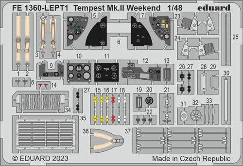 EDUFE1360 1/48 Eduard Tempest Mk.II Weekend for Eduard FE1360 MMD Squadron