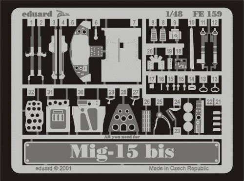 EDUFE159 1/48 Eduard MiG-15bis for Tamiya FE159 MMD Squadron