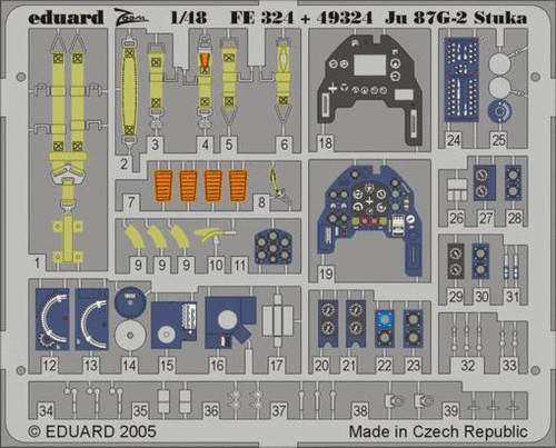 EDUFE324 1/48 Eduard Ju 87G-2 Stuka for Hasegawa FE324 MMD Squadron