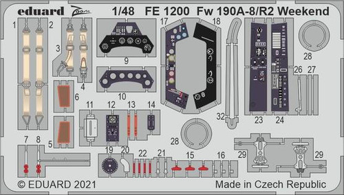 EDUFE1200 1/48 Eduard Fw 190A-8/R2 Weekend for Eduard FE1200 MMD Squadron