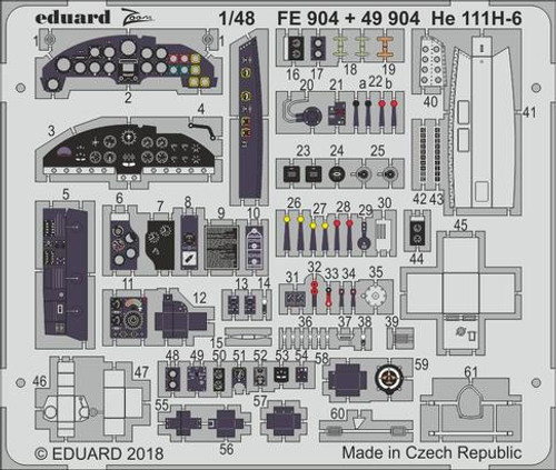 EDUFE904 1/48 Eduard He 111H-6 for ICM FE904 MMD Squadron