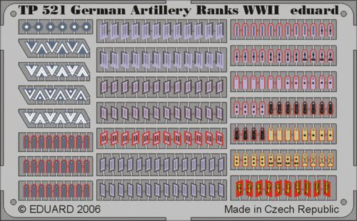 EDUTP521 1/35 Eduard German Artillery Ranks WWII TP521 MMD Squadron