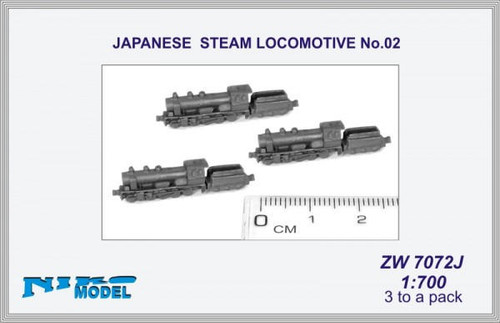 NIKZW7072J 1/700 Niko Japanese Steam Locomotive No. 02  MMD Squadron