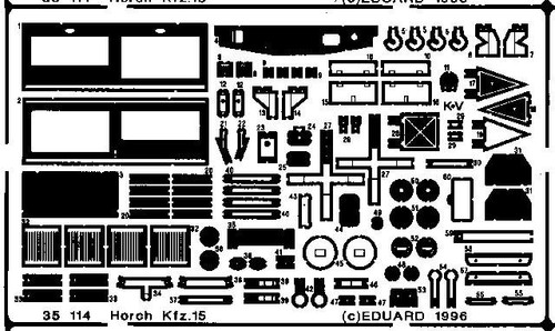 EDU35114 1/35 Eduard Horch Kfz15 for ITL 35114 MMD Squadron