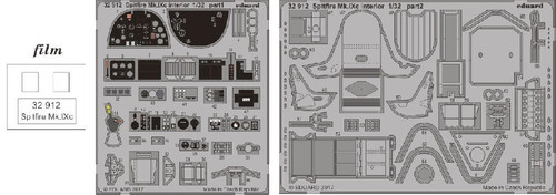 EDU32912 1/32 Eduard Spitfire Mk IXc Interior for RMG (Pre-Painted) 32912 MMD Squadron