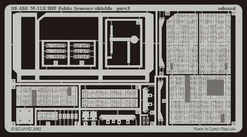 EDU35438 1/35 Eduard M113 IDF Zelda Armor Shields for ACY 35438 MMD Squadron