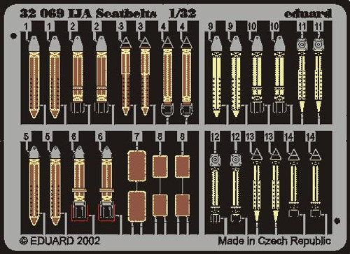 EDU32504 1/32 Eduard Seatbelts IJA (Pre-Painted) 32504 MMD Squadron