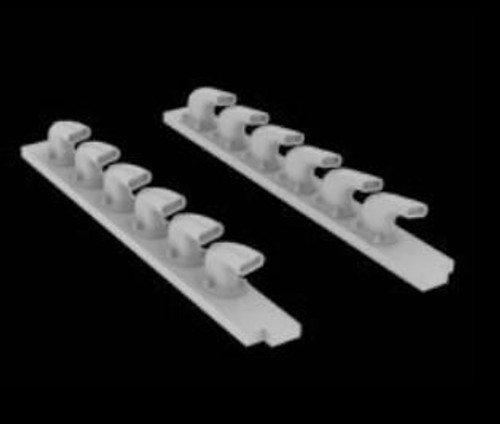 EDU632020 1/32 Eduard Bf109G6 Exhaust Stacks for RMG (PE & Resin) 632020 MMD Squadron