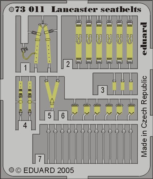 EDU73011 1/72 Eduard Seatbelts Lancaster for HSG (Pre-Painted) 73011 MMD Squadron