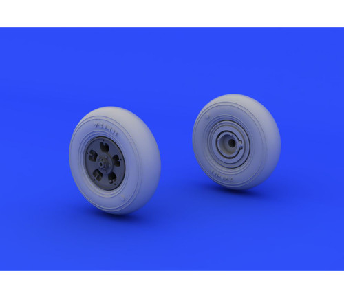 EDU648119 1/48 Eduard Spitfire Wheels 5-Spoke Smooth Tire for EDU (Resin) 648119 MMD Squadron