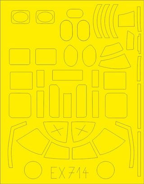 EDUEX714 1/48 Eduard Mask B-25D for RMG EX714 MMD Squadron