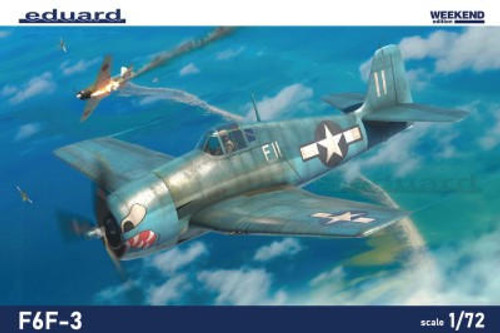 EDU7457 1/72 F6F3 Hellcat USAF Fighter (Plastic Kit) 7457 MMD Squadron