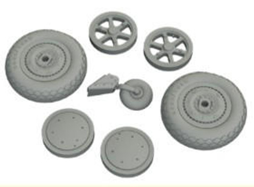 EDU648713 1/48 Eduard SBD5 Wheels for ATE & RMG (Resin) 648713 MMD Squadron