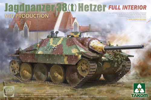 TAK2171 1/35 Takom Jagdpanzer 38(t) Hetzer Mid Production  MMD Squadron