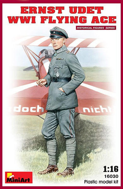 MIN16030 1/16 Miniart Ernst Udet. WW1 Flying Ace  MMD Squadron