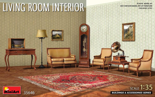 MIN35646 1/35 Miniart Living Room Interior  MMD Squadron