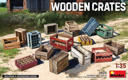 MIN35651 1/35 Miniart Wooden Crates  MMD Squadron