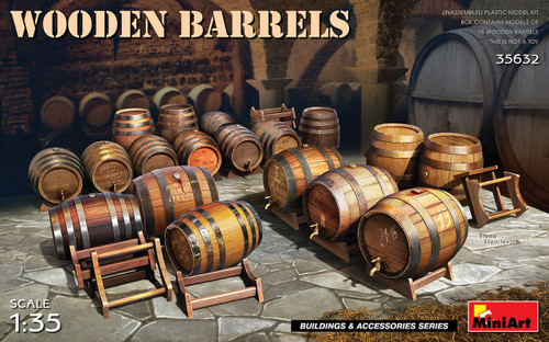 MIN35632 1/35 Miniart Wooden Barrels  MMD Squadron