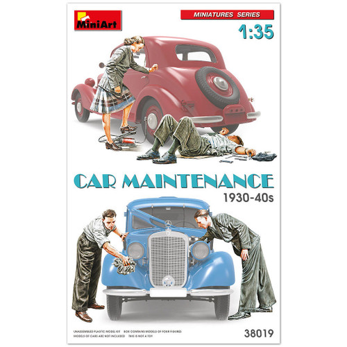 MIN38019 1/35 Miniart Car Maintenance  1930-40s  MMD Squadron