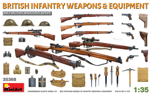 MIN35368 1/35 Miniart British Infantry Weapons & Equipment  MMD Squadron