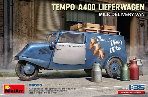 MIN38057 1/35 Miniart Tempo A400 Lieferwagen. Milk Delivery Van  MMD Squadron