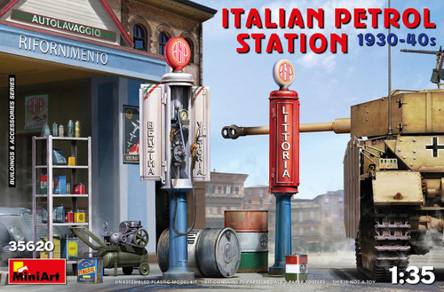 MIN35620 1/35 Miniart Italian Petrol Station 1930-40s  MMD Squadron