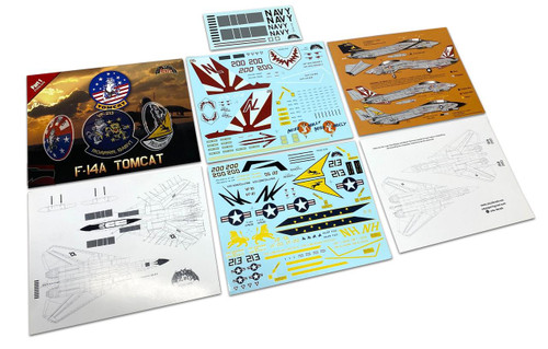 1/32 Zotz Decals F-14A Tomcat part 2 (VF-1 VF-33 VF-41) - Squadron.com