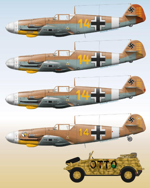 LLD32-009 1/32 Lifelike Decals Me 109 p-2  MMD Squadron