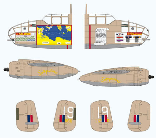 LLD72-SP-01 1/72 Lifelike Decals B-25 Mitchell Desert Warrior  MMD Squadron