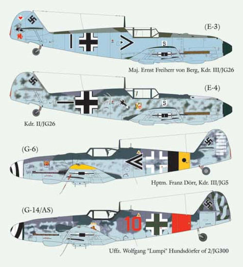 LLD48-018 1/48 Lifelike Decals Me 109 p-4  MMD Squadron