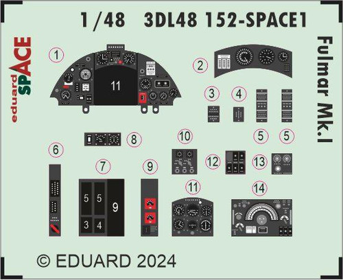 EDU3DL48152 1/48 Eduard Fulmar Mk.I SPACE Space  MMD Squadron