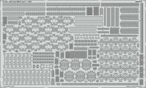 EDU53302 1/350 Eduard USS Iowa BB-61 part 1 Photo etched set  MMD Squadron