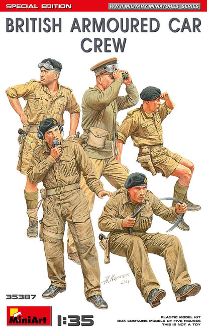 MIN35387 1/35 Miniart BRITISH ARMOURED CAR CREW. SPECIAL EDITION  MMD Squadron
