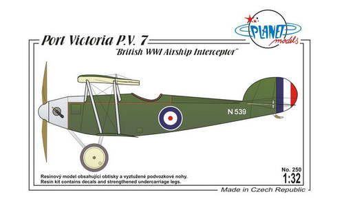 CMK-129-PLT250 1/32 Planet Models Port Victoria P.V.7 British WWI Airship Inter 1/32  MMD Squadron