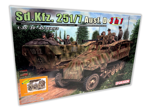 DML6223 1/35 Dragon Sd.Kfz.251/7 Ausf.D (3 IN 1)  MMD Squadron