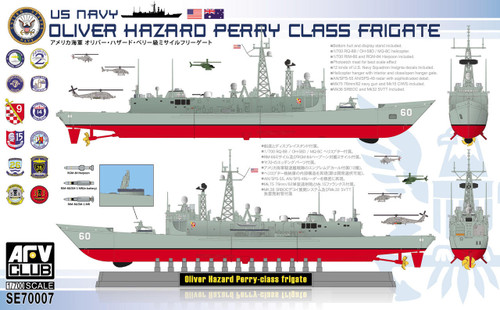 AFVSE70007 1/700 AFV Club US NAVY OLIVER HAZARD PERRY CLASS FRIGATE  MMD Squadron