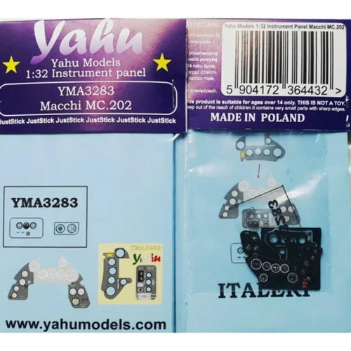 YMA3283 1/48 Yahu Models MC.202 Instrument Panel  MMD Squadron