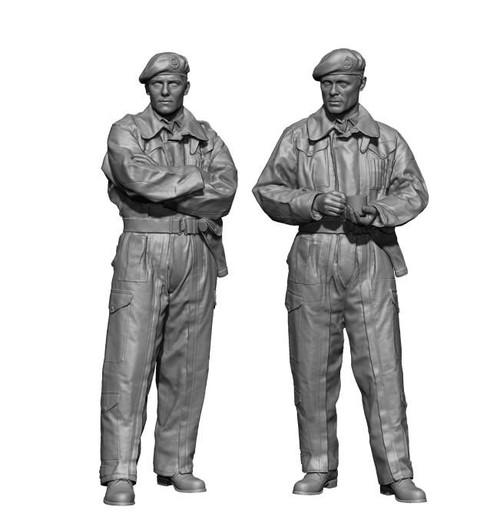 H3M48038 1/48 H3 Models WW2 British Tank crew set MMD Squadron H3M48038 1/48 H3 Models WW2 British Tank crew set MMD Squadron