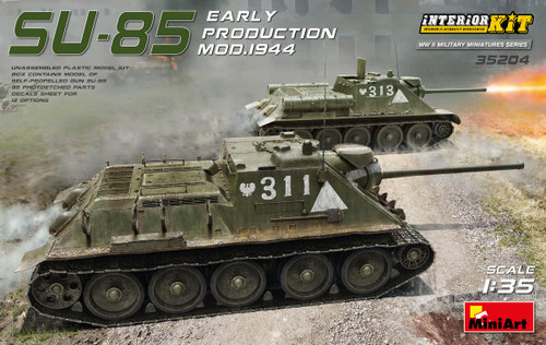 MIN35204 1/35 Miniart SU-85 Mod. 1944(Early Production)w/ Interior Kit  MMD Squadron