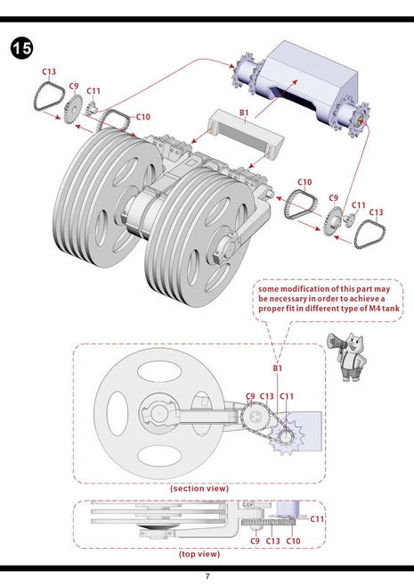 1/35 Pig Models T1E3 US Army Mine Exploder for Sherman - Squadron.com