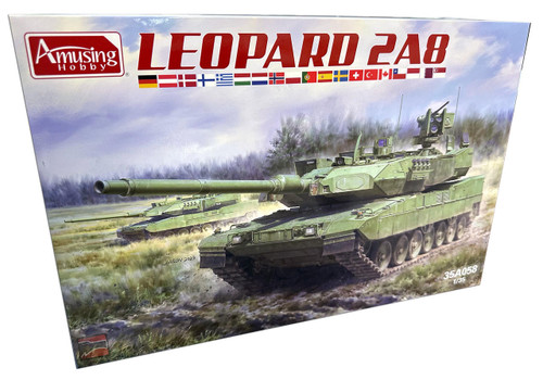 AMU35A058 1/35 Amusing Hobby Leopard 2 A8 Plastic Model Kit  MMD Squadron